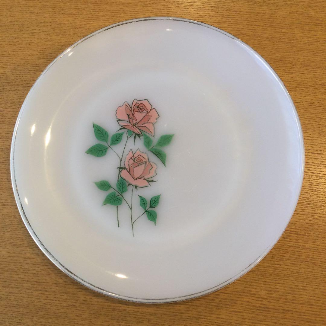 ファイヤーキング アニバーサリーローズ プレート 25cm ４枚セット