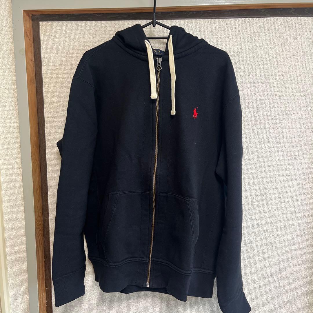 POLO RALPH LAUREN ジップアップパーカー　ブラック　Lサイズ