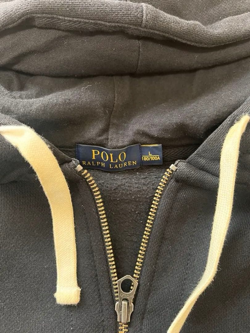 POLO RALPH LAUREN ジップアップパーカー　ブラック　Lサイズ