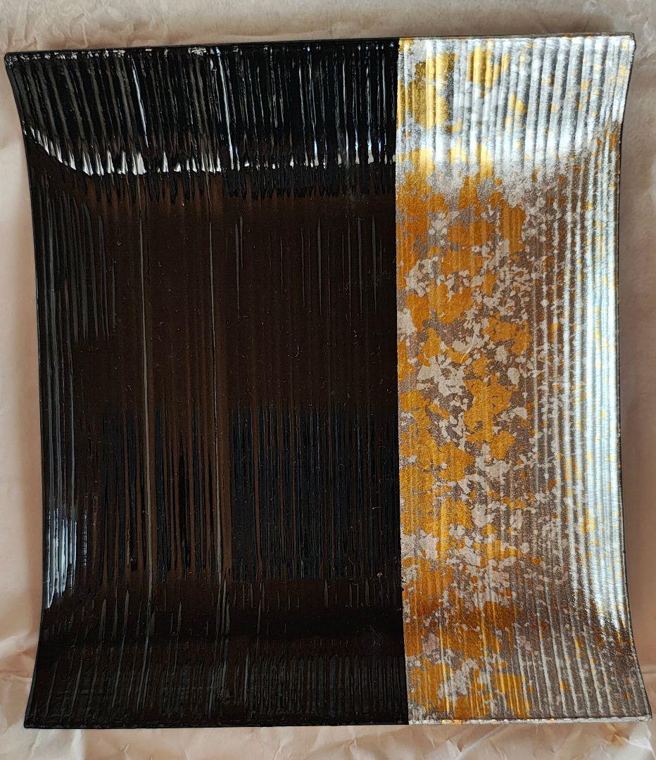 【廃盤・未使用】箔一 銘々皿 銀華 あけぼの皿 15枚セット 金沢箔ヴィンテージ