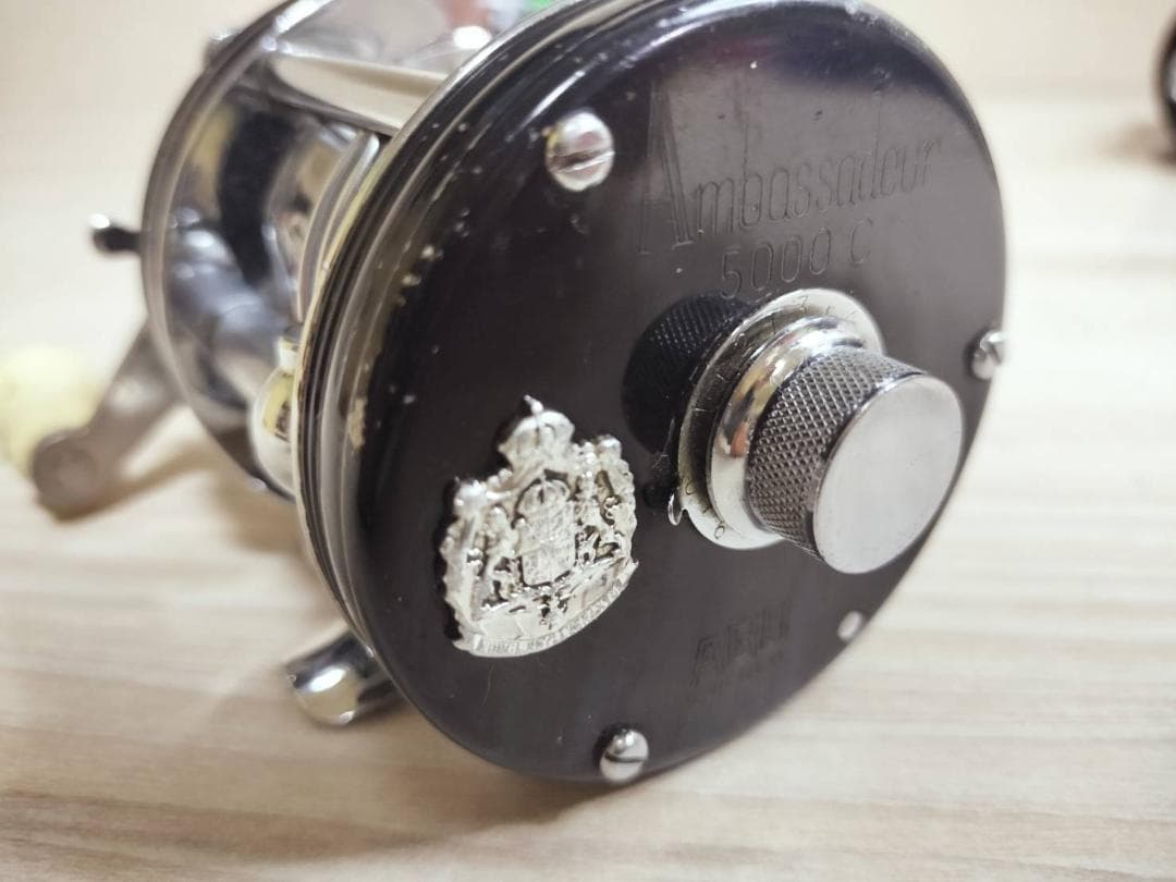 アブガルシア　アンバサダー5000C 　ビンテージ　リール abu 　黒#