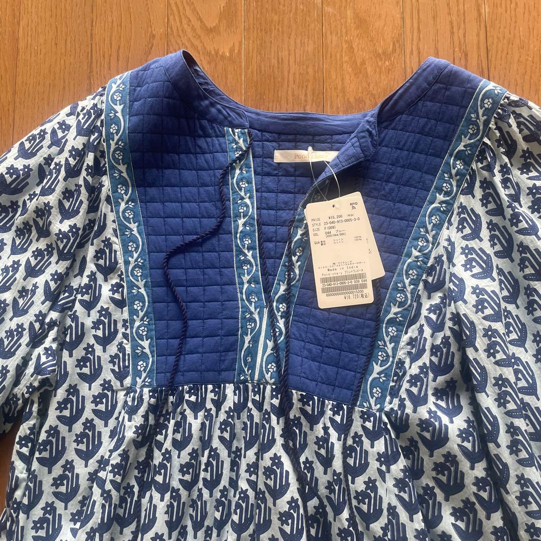 新品スローブイエナ　Pondichery プリントワンピース