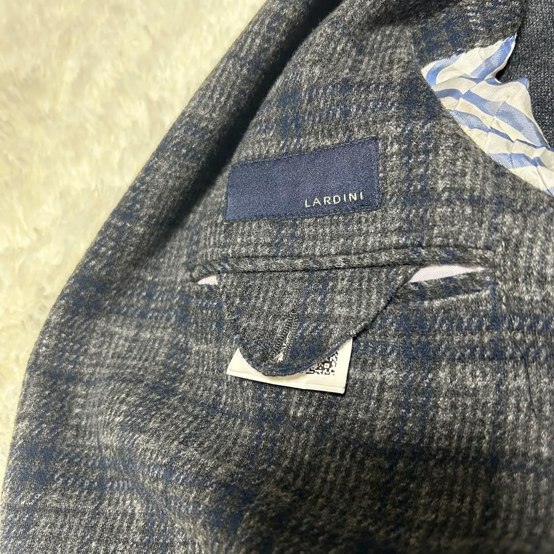 LARDINI コットンウール シングルジャケット ラルディーニ イタリア製