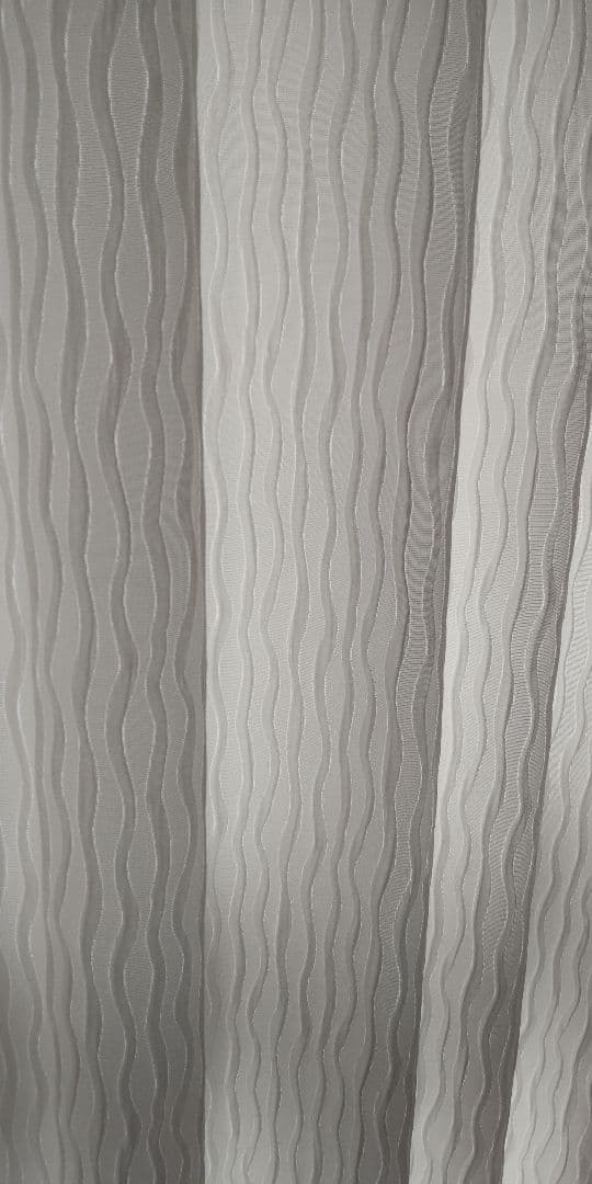 KEYUKA 波模様 ベージュ カーテン