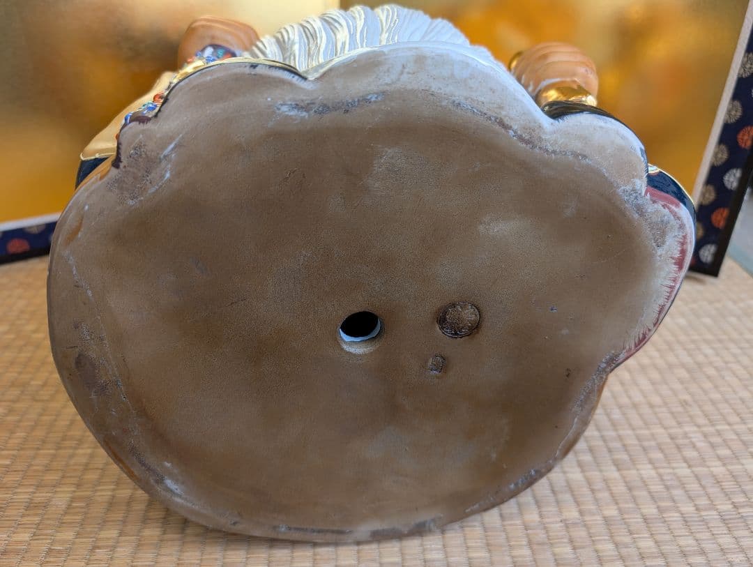 九谷焼　八幡窯　置物　寿老人 縁起物　開運