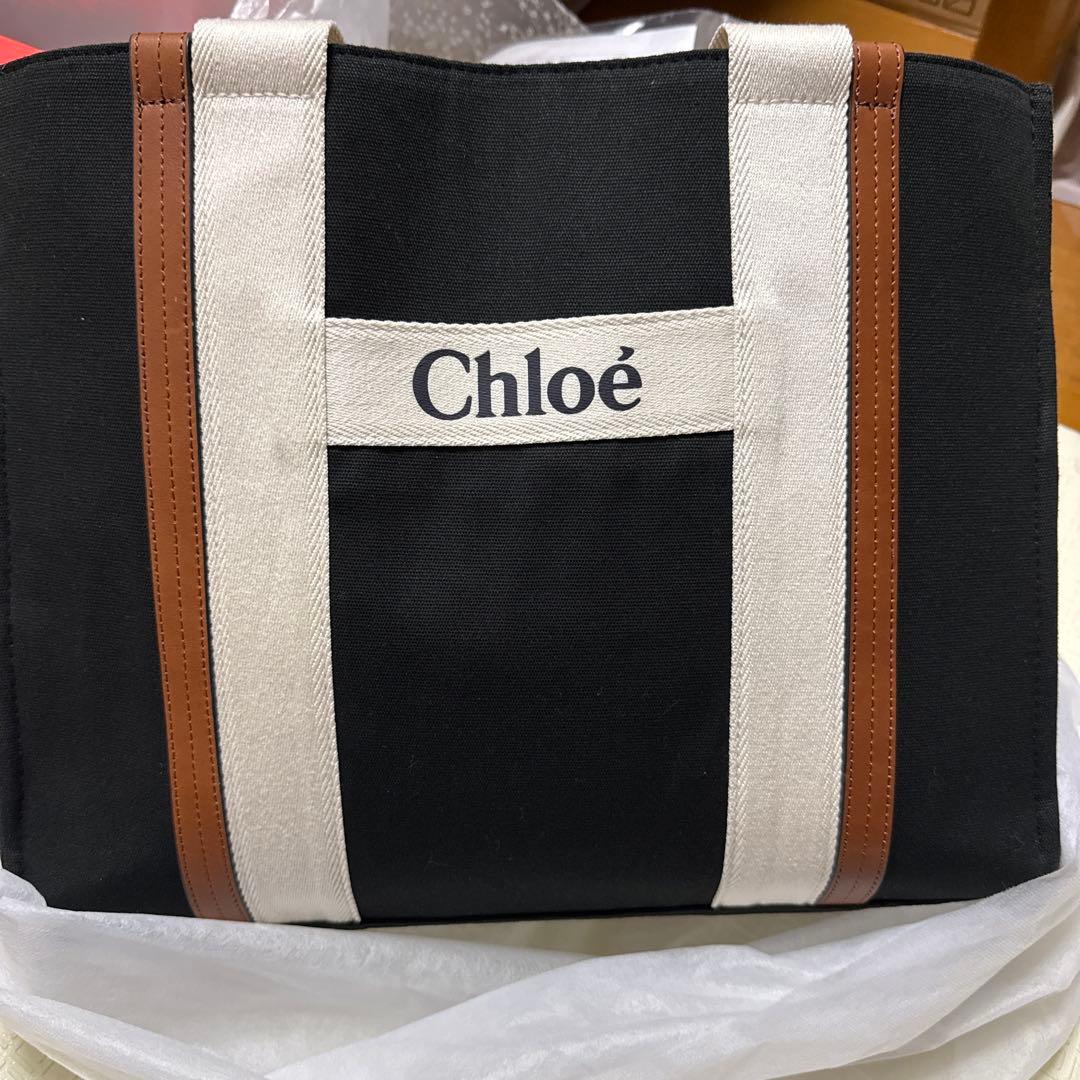 Chloé キャンバス マザーズバッグ 黒 売り切り