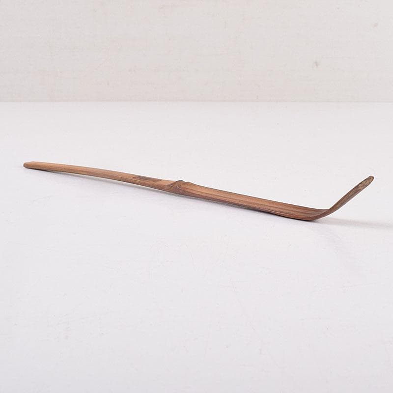 茶道具　不蔵庵龍渓作　茶杓　銘「若緑」　圓能斎書付　共筒共箱　C　R8962