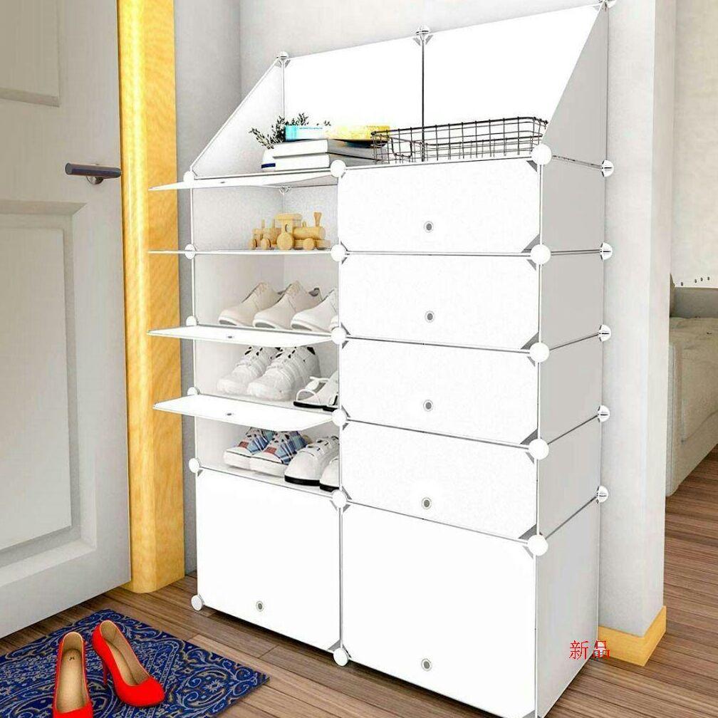 ^シューズボックス 下駄箱 DIYブーツラック 組み立て式 靴箱 靴収納ボッL