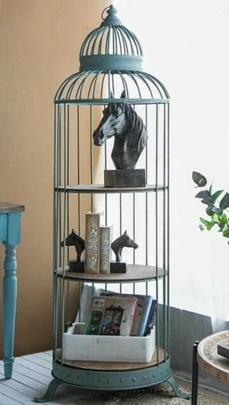 シェルフ 飾り棚 バードケージ アイアン シャビー ラック AN-47489