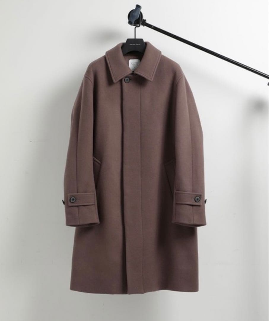 【美品】ユナイテッドトウキョウ スーパー140's ステンカラーコート メンズ