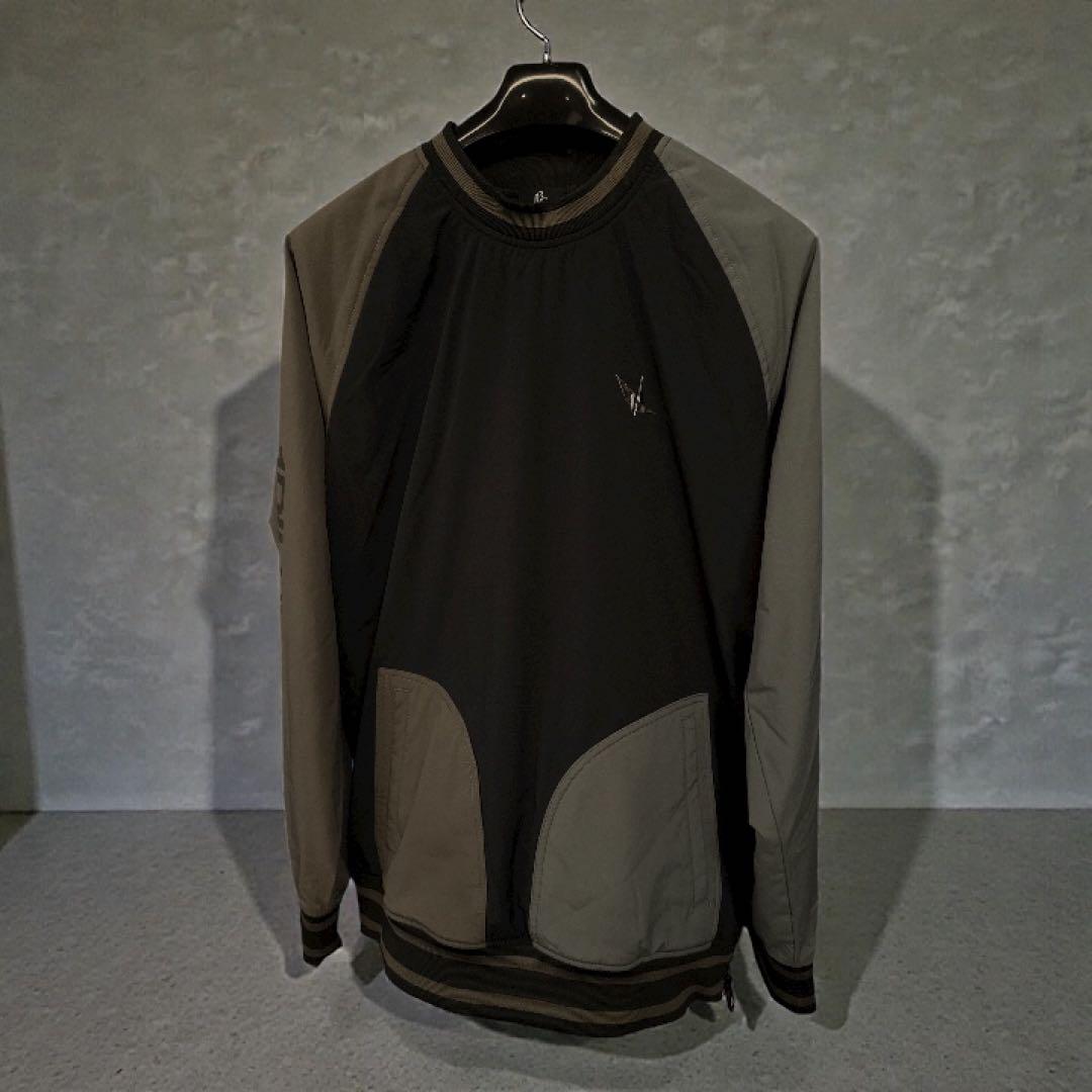 1PIU1UGUALE3 ゴルフジャケット VII ブラック/カーキ