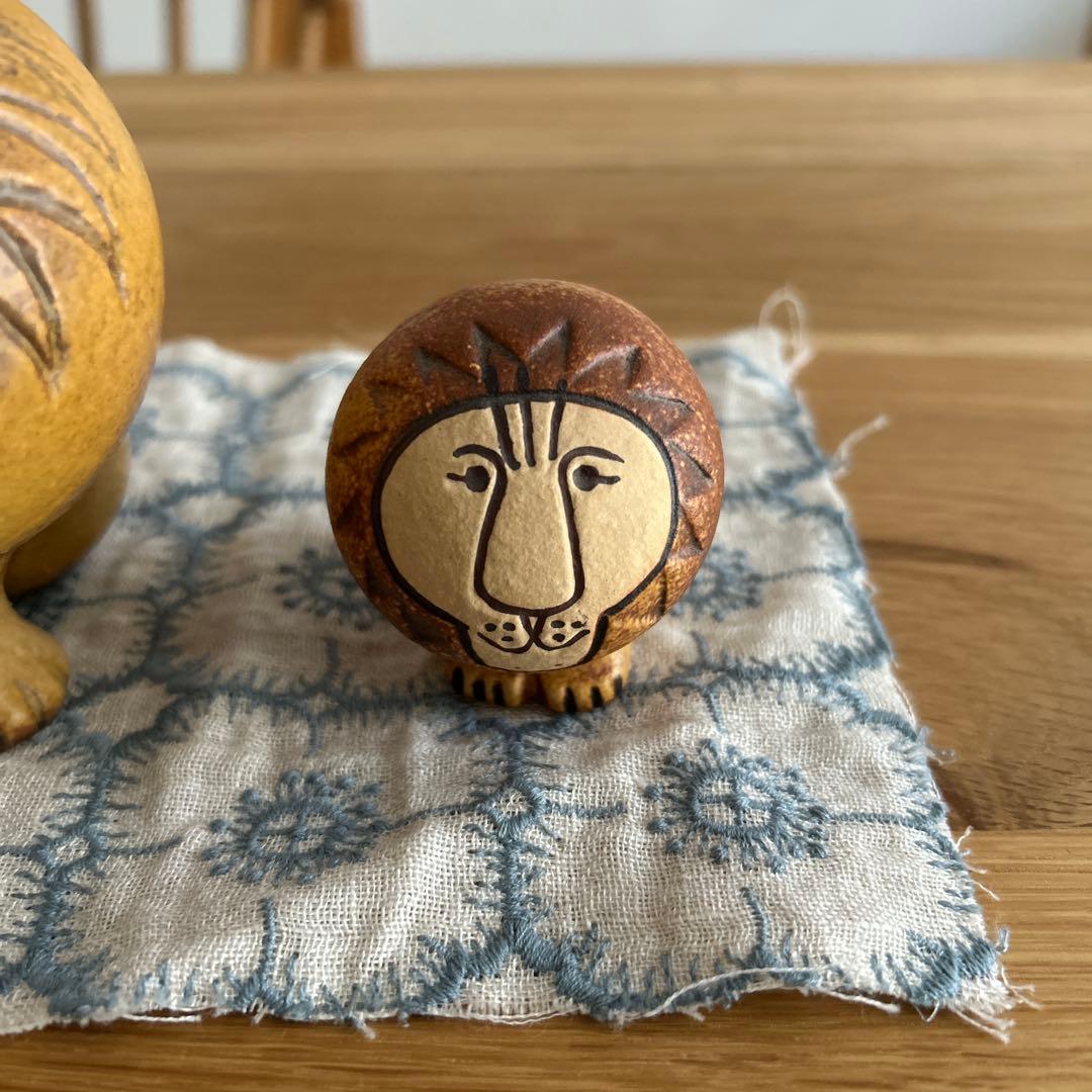 リサラーソン　ライオン　置物　ミディアム　スモール　北欧