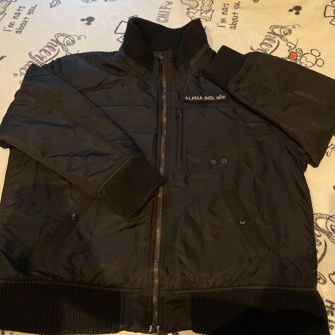 ALPHA IND. ブラック MA-1ジャケット