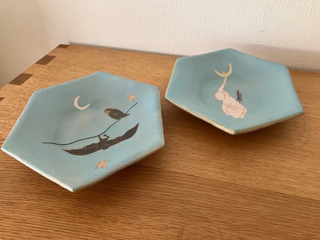 増田良平さんの六角鉢 2枚セット