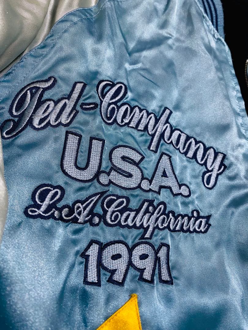 TEDMAN ２面用 日本限定 スカジャン　龍　別珍　サテン