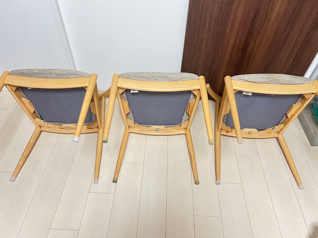 専用　ニトリ ダイニングチェア C-01 アームチェア 椅子 イス 3脚ー3脚目