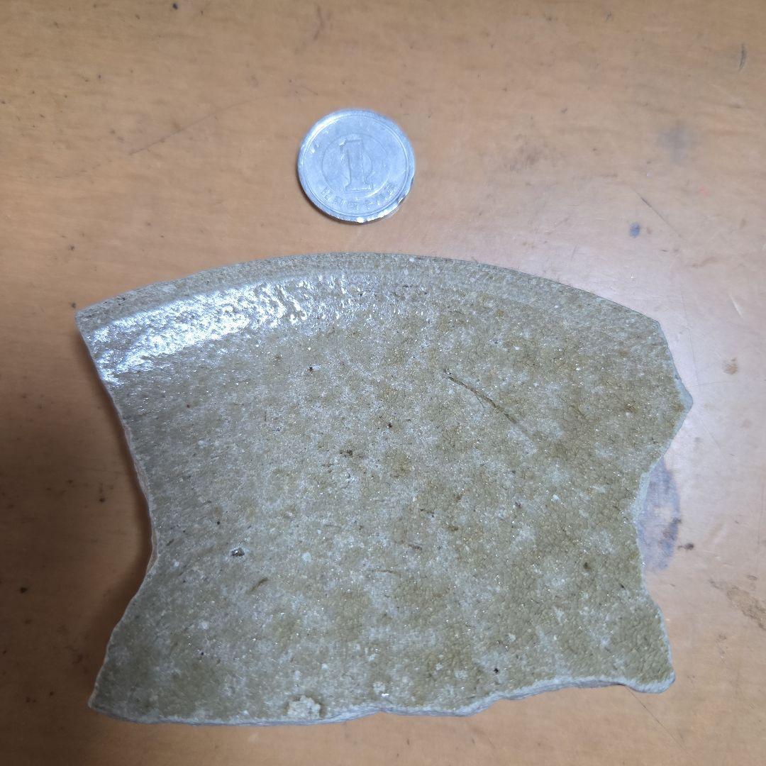 猿投灰釉皿　陶片