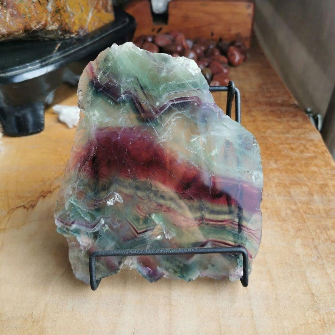 フローライト　722グラム　鑑賞石　石 置物　オブジェ　インテリア