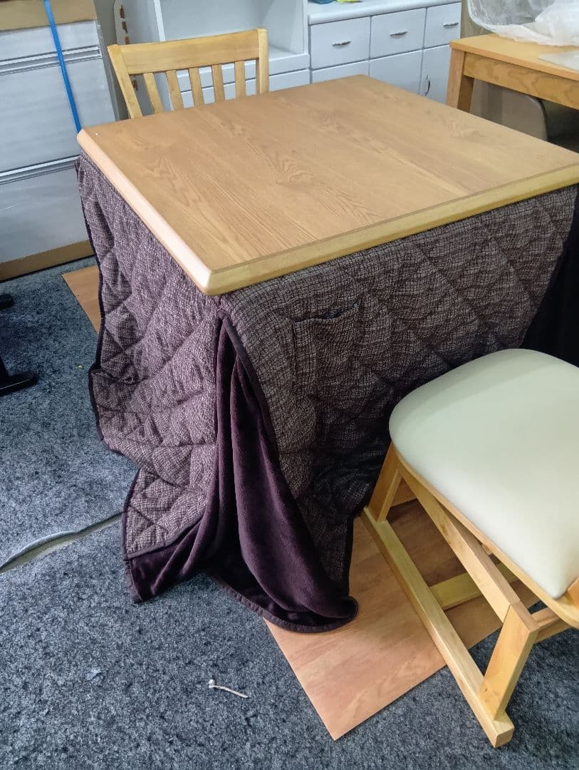 木製正方形こたつ 布団付き テ−ブルと布団のみ販売