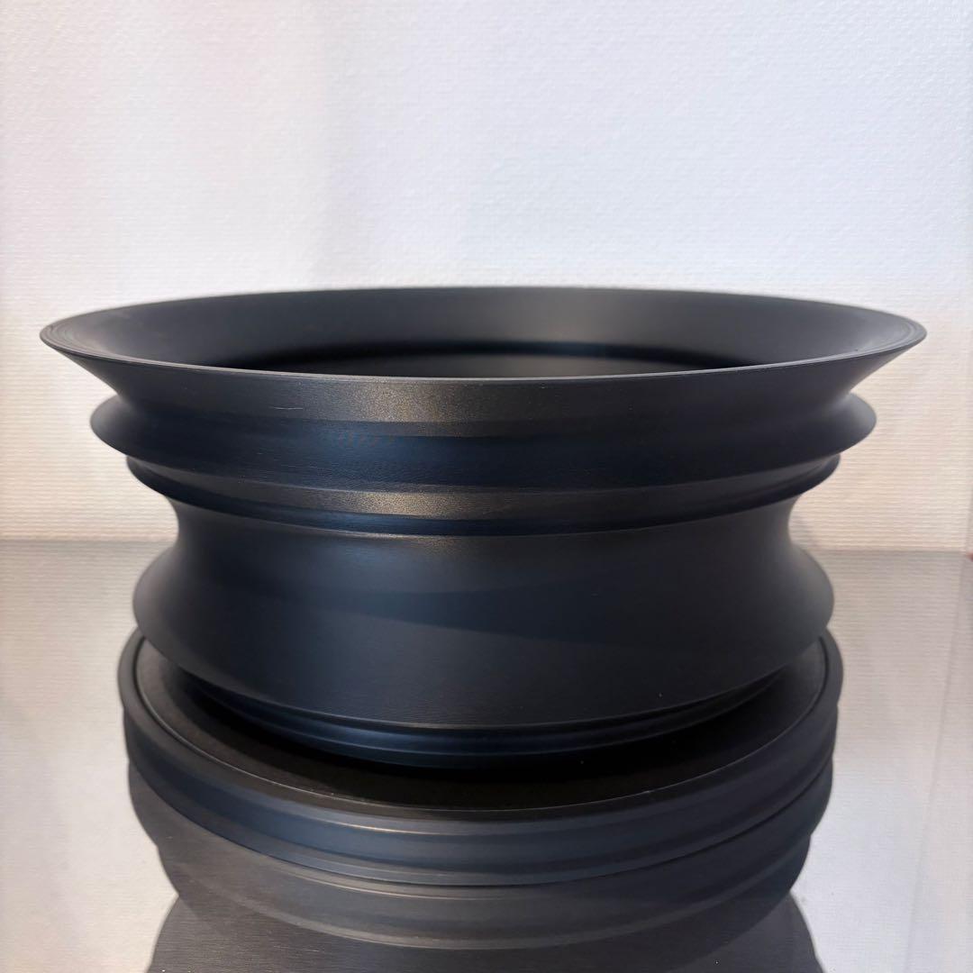 CURVE 03（Black+) 10号 台座付き 作家鉢