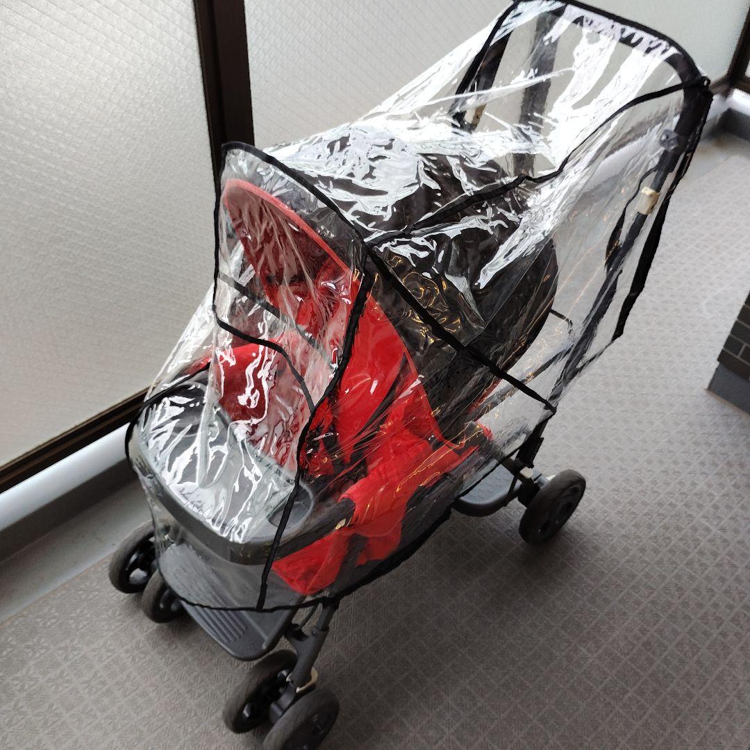 Joovy Caboose Graphite 814X赤い2人乗りベビーカー4輪