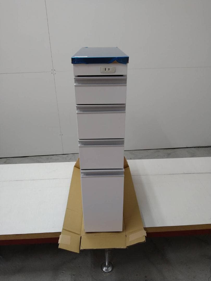 【専用】7053 ステンレス天板シンクサイド収納庫4段　幅200