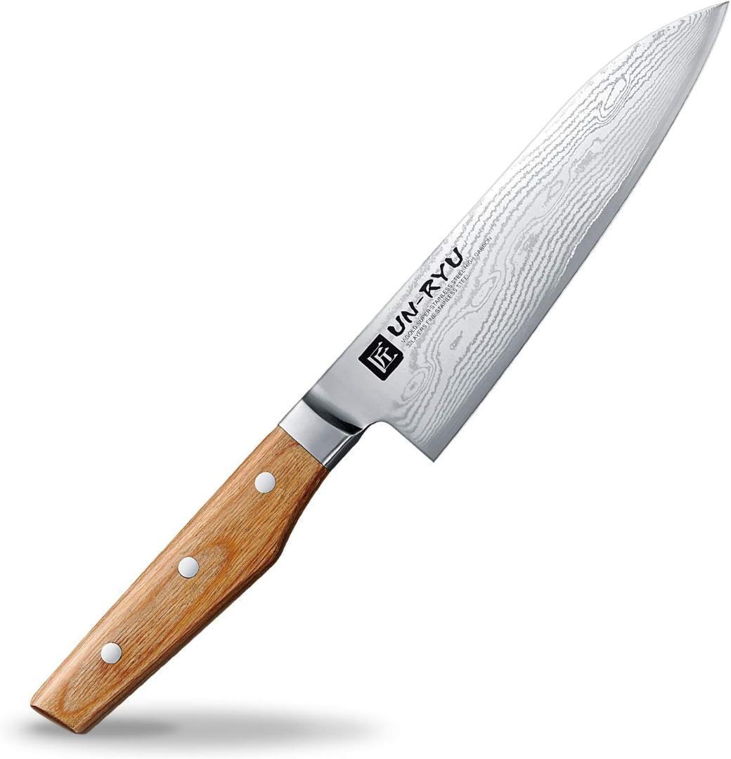 下村工業 日本製 ダマスカス 包丁 雲竜 三徳 170mm VG-10 33層