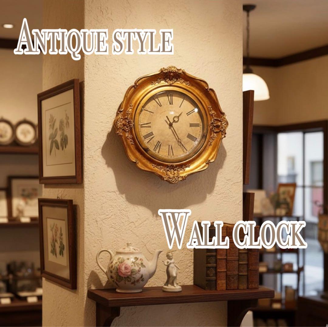 フレンチアンティーク調 壁掛け時計 GL №.1 ウォールクロック 店舗什器