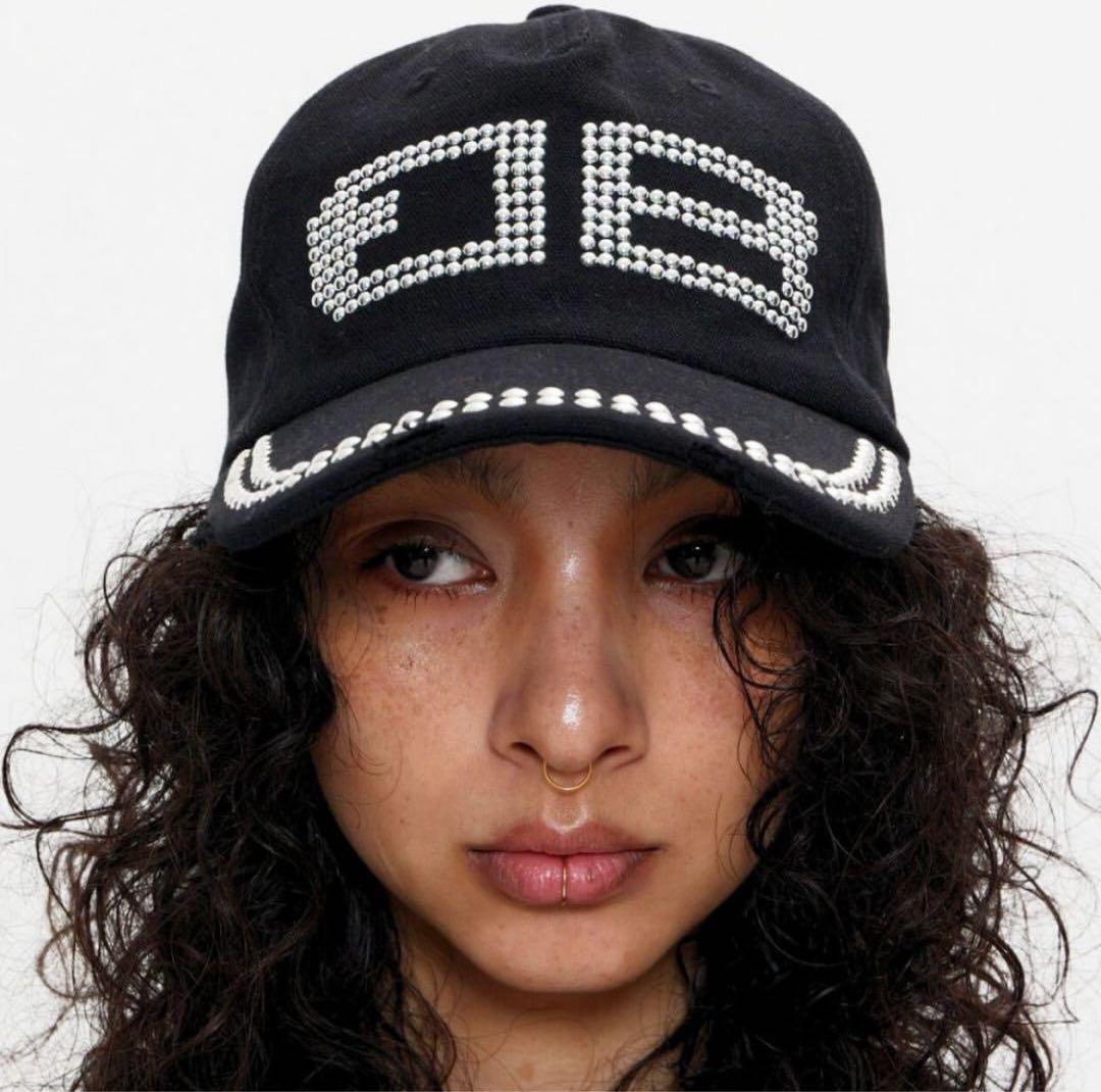 BEEDEN BD STUDS DAMAGE CAP ブラック