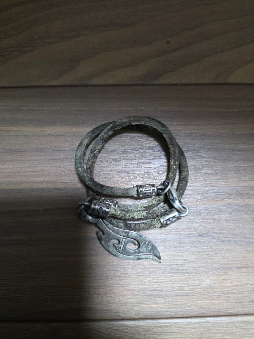 ヤマザキ専用 レザー ブレスレット シルバー装飾