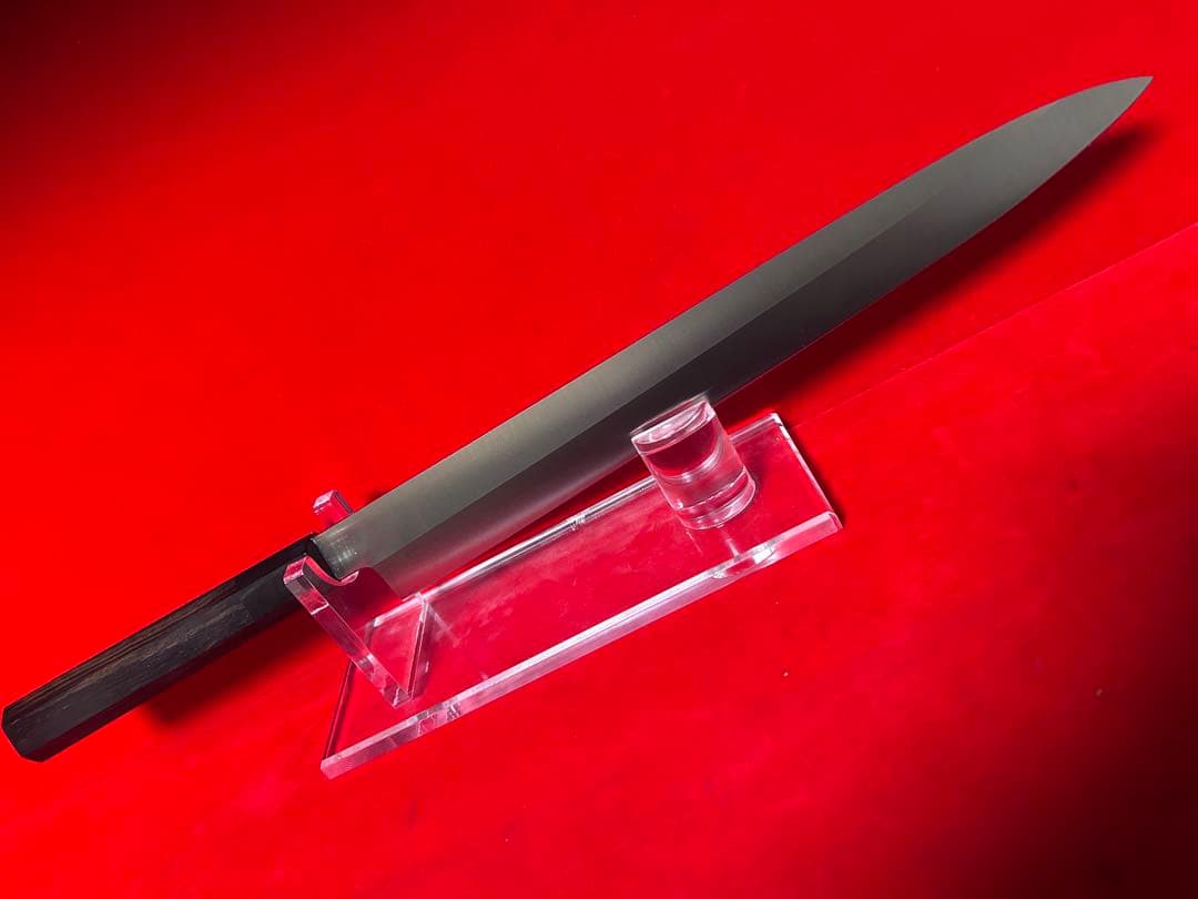 包丁　柳刃　尺　鏡面仕上げ＋裏磨き　切味抜群　箱付　未使用品