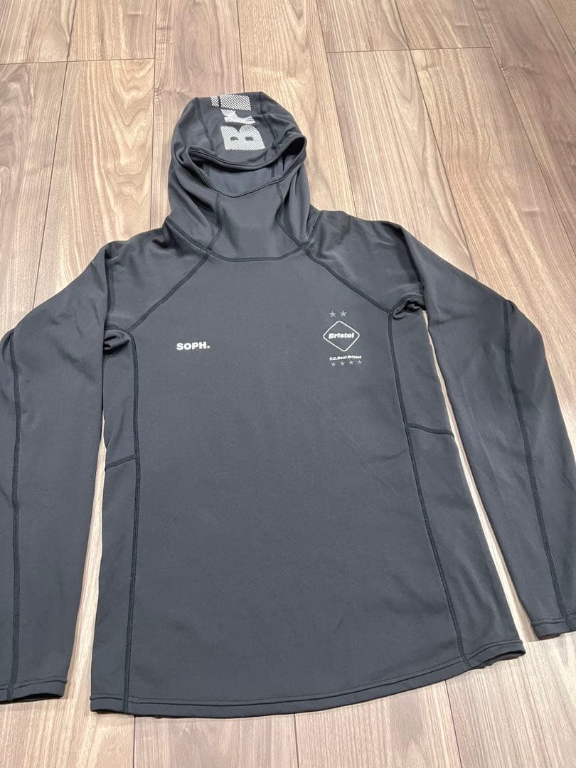 美品　F.C.R.B. UNDER LAYER HOODY ブリストル　S 黒