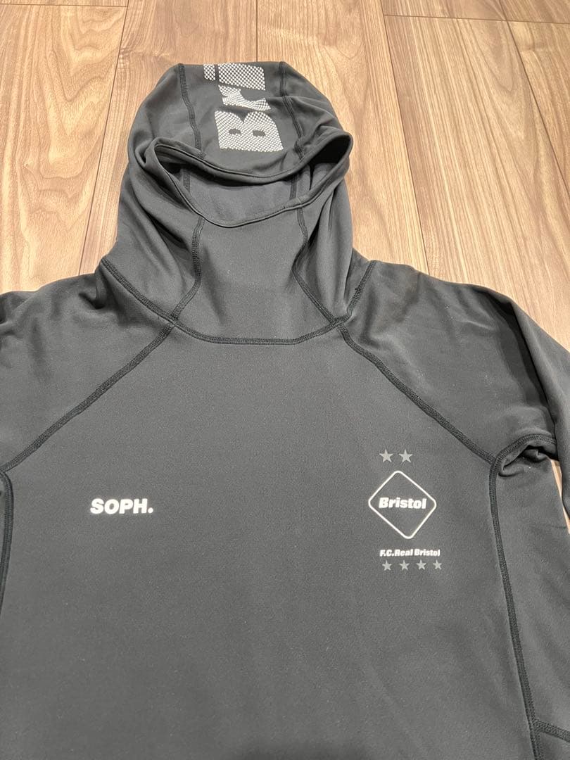 美品　F.C.R.B. UNDER LAYER HOODY ブリストル　S 黒