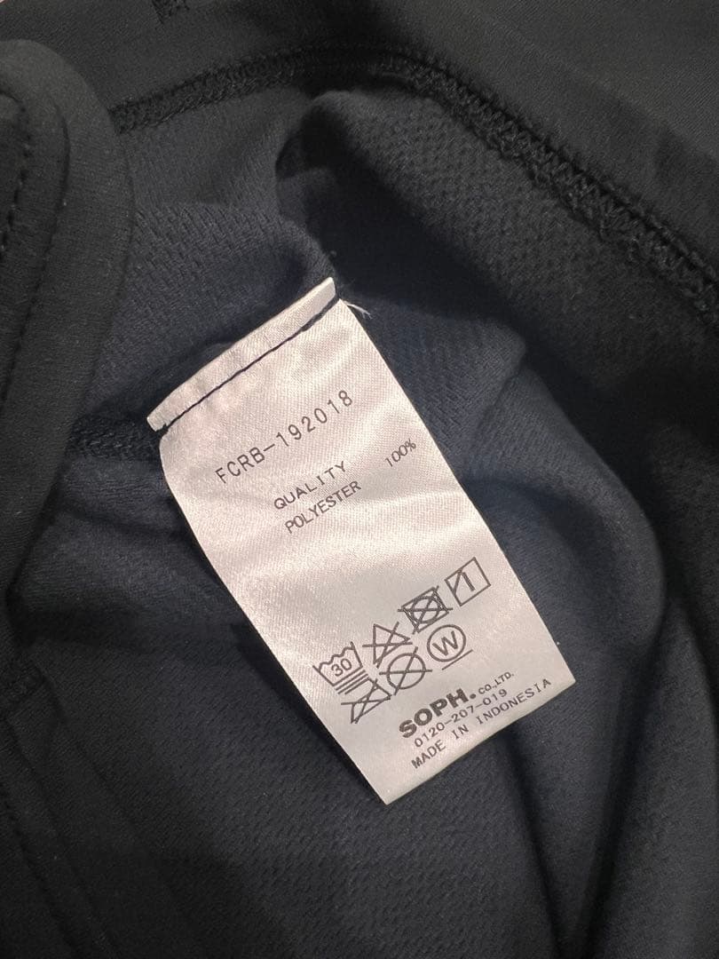 美品　F.C.R.B. UNDER LAYER HOODY ブリストル　S 黒