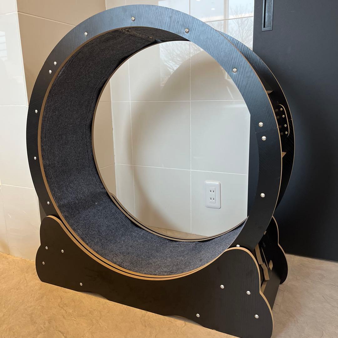 キャットホイール 猫用回し車 ランニングホイール 自走式 木製　運動不足解消