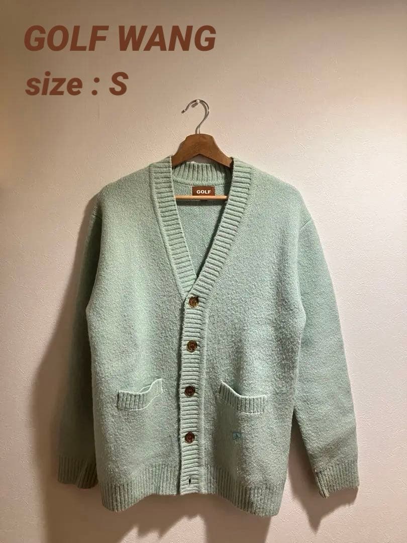 【レア】値下げ不可　GOLF ミントグリーン カーディガン S ゴルフワン