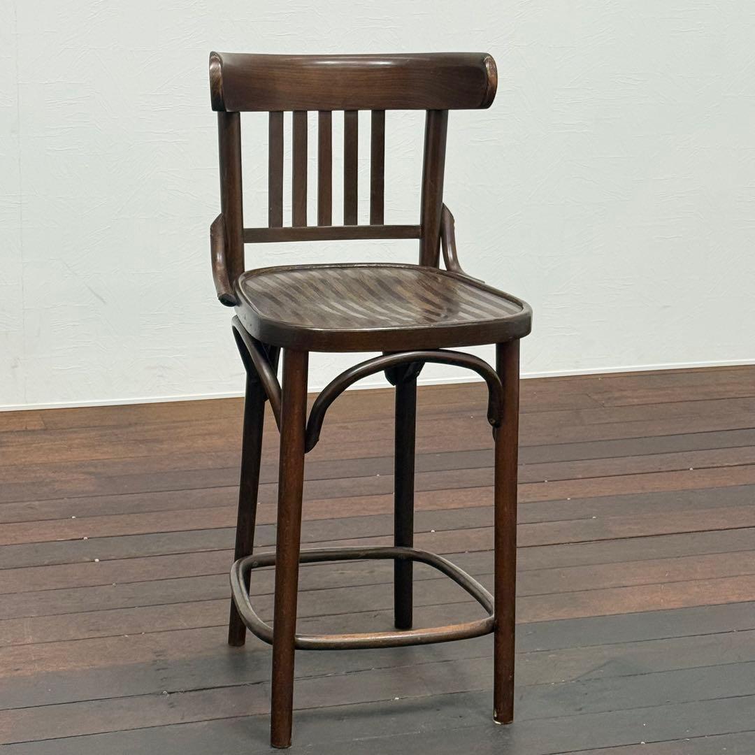 H21K35b アンティーク調 ベンチウッドチェア