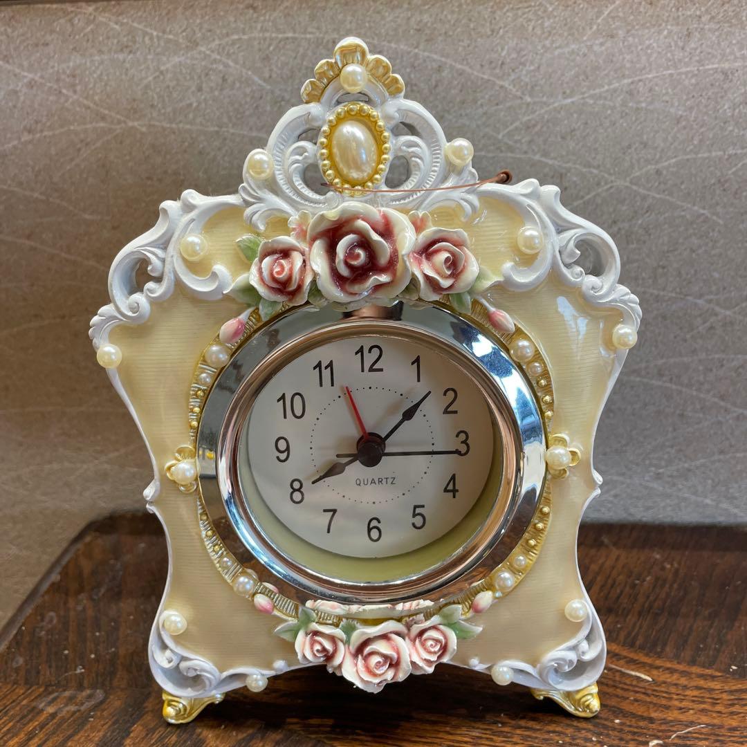 ゴージャス　インテリア　3点セット　アンティーク　ミラー　置き時計　デイジー