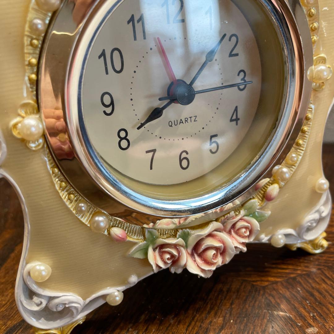 ゴージャス　インテリア　3点セット　アンティーク　ミラー　置き時計　デイジー