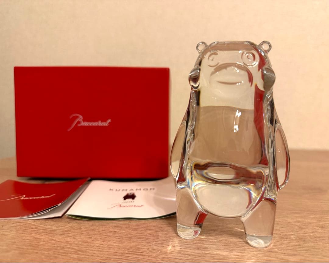 バカラ くまモン　フィギュリン　箱付　美品　熊本県ゆるキャラ