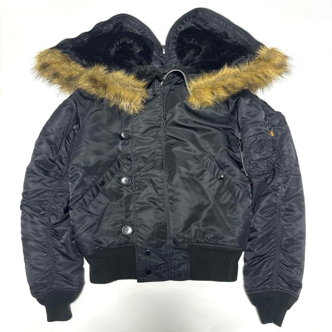 ✨美品✨ ALPHA アルファ N-2B フライトジャケット【L】ブラック