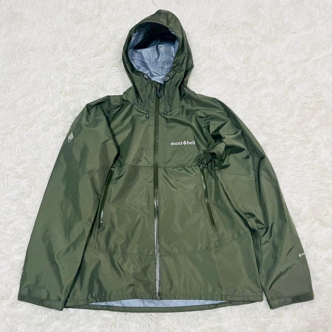 モンベル　レイントレッカージャケット Women's　L タグ付き　カーキ 現行