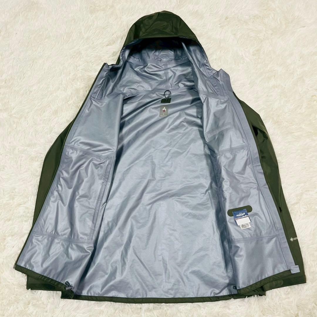 モンベル　レイントレッカージャケット Women's　L タグ付き　カーキ 現行