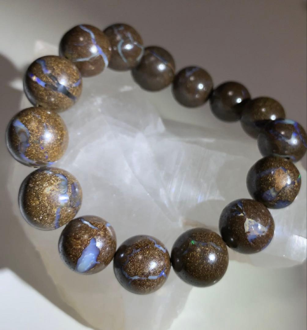 ボルダーオパール　ブレスレット　グラデーション