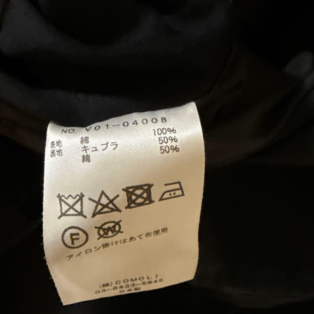 comoli ウォッシュドタイロッケンコート　ブラック　2