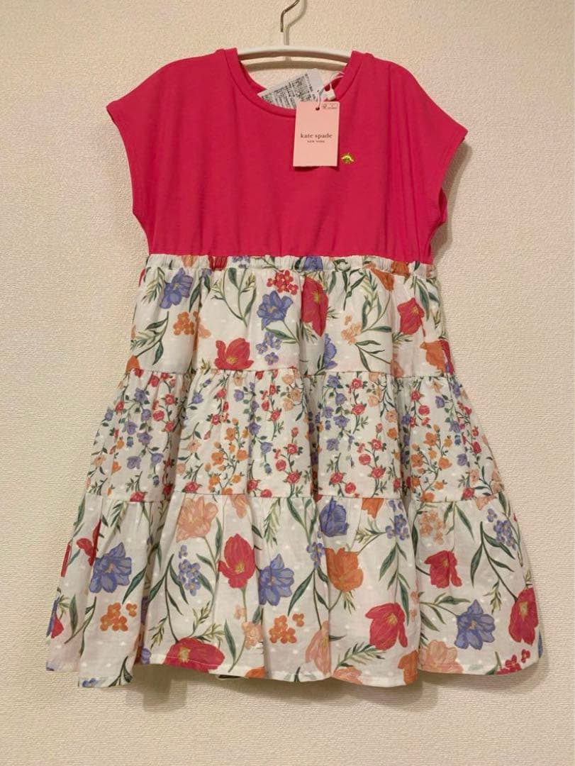 未使用タグ付き ケイトスペード ワンピース 花柄 ピンク kate spade