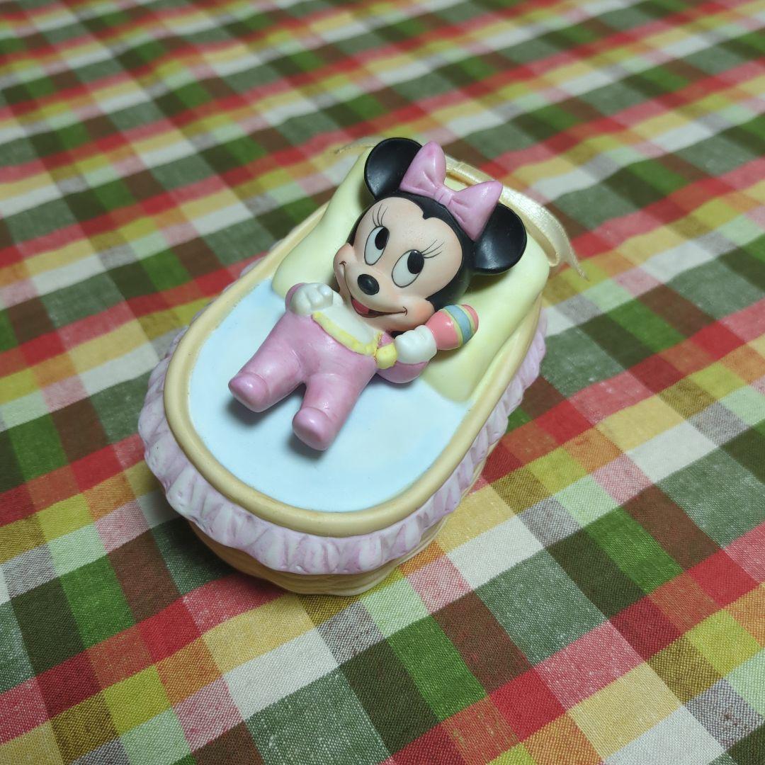 レア　美品　ディズニー　ベビーミニー　ゆりかごオルゴール