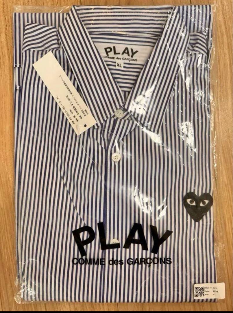 PLAY COMME des GARÇONS XLサイズ ストライプシャツ