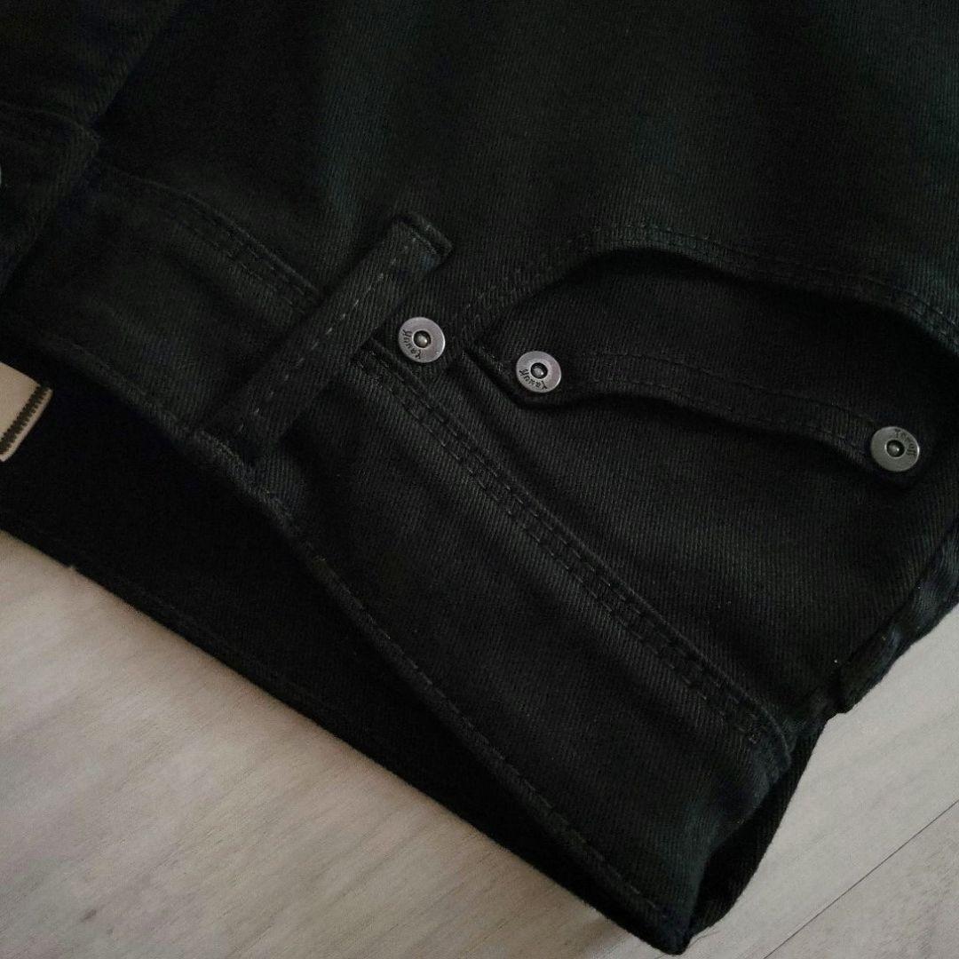 YANUK ヤヌーク RUTH ブラックデニム スリムテーパード ストレッチ