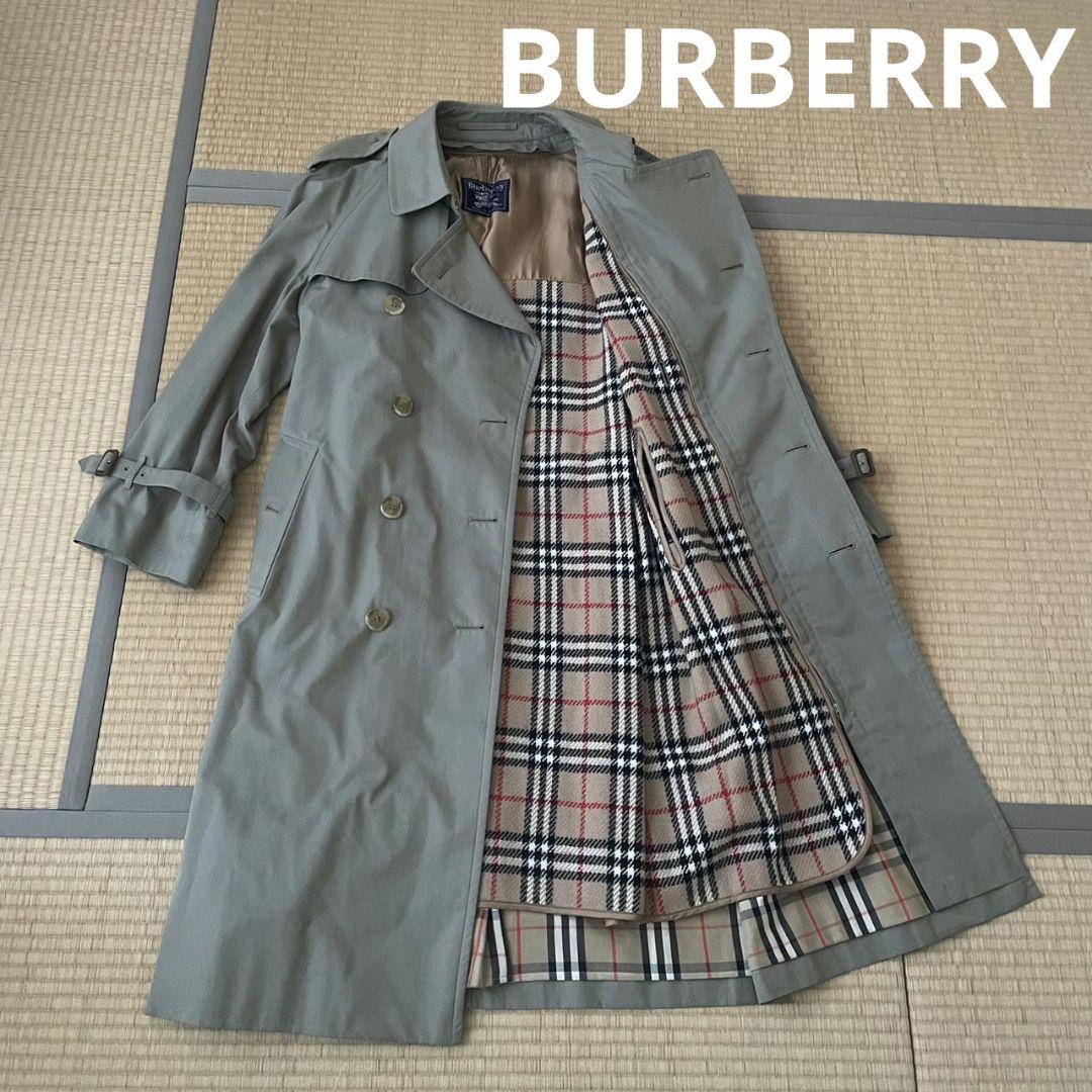 BURBERRY メンズトレンチコート 暖かいライナー付き イギリス製